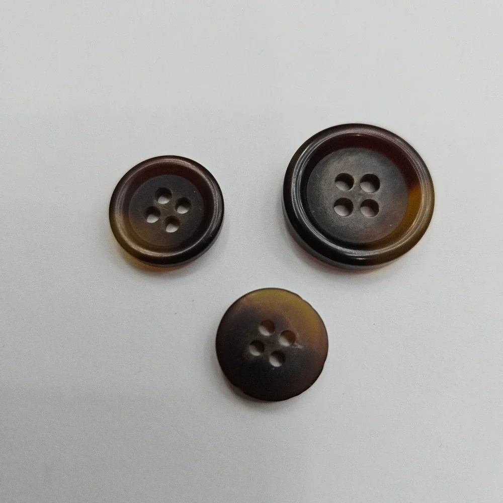 Nautica‎ Brown Swirl Suit Blazer Replacement Buttons Set of 11 Marbled Crafting